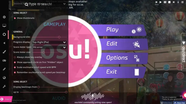 Osu Keyboard Shortcuts & Hotkeys (List)