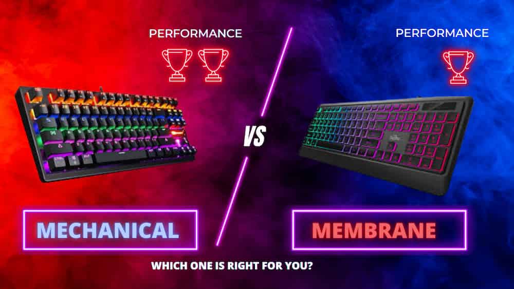Mechanical Keyboard vs Membrane Keyboard comparison image which one is winner