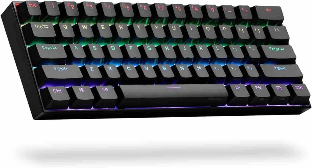 Image of an Anne Pro 2 Keyboard showcasing its colorful key design.