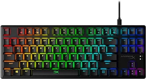 Mechanical keyboard with rainbow colored keypad