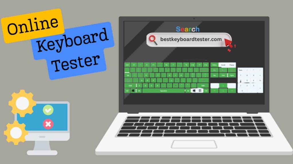 Online keyboard tester: A web-based tool to check the functionality and responsiveness of computer keyboards.


