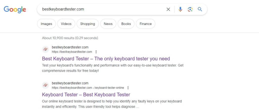 bestkeyboardtester.com Google Search