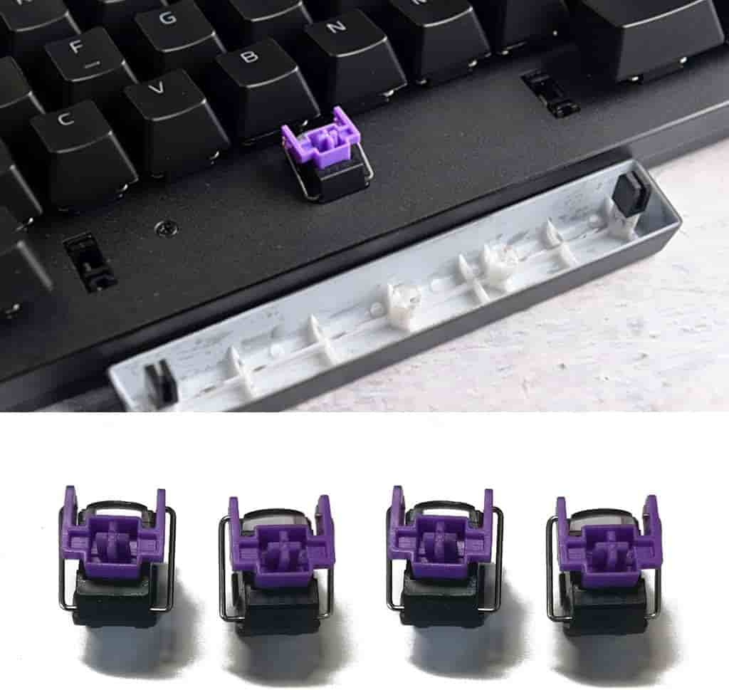 High-performance optical switches designed for gaming keyboards, providing fast and precise keystrokes