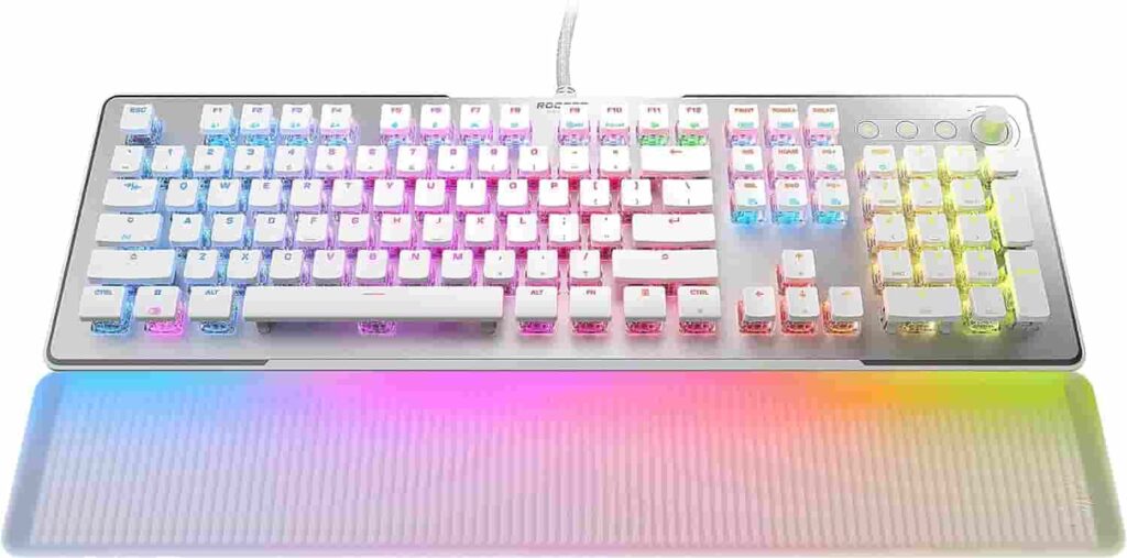 Vibrant LED keyboard, built to withstand years of use.